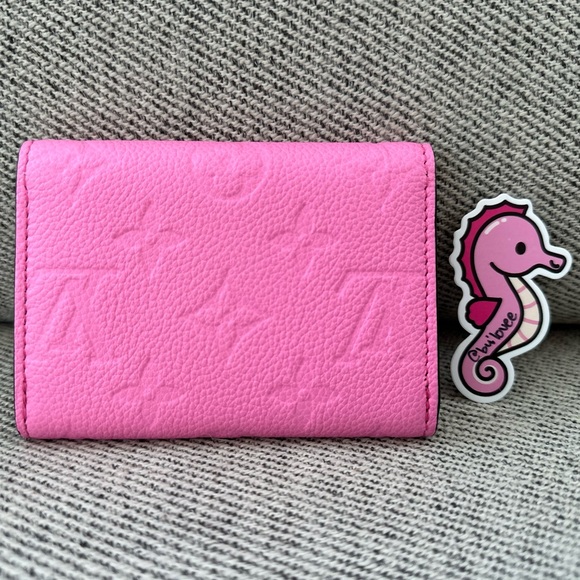❌SOLD❌💖NEW Louis Vuitton Empreinte Rosalie Lollipop Pink Wallet/Coin Purse💖 - Picture 3 of 11